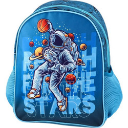 Statovac Space Basket Σχολική Τσάντα Πλάτης Νηπιαγωγείου Μπλε 100426