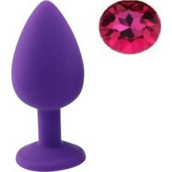 Guilty Toys Gem Medium Πρωκτική Σφήνα Diamond Plug Μωβ Ροζ