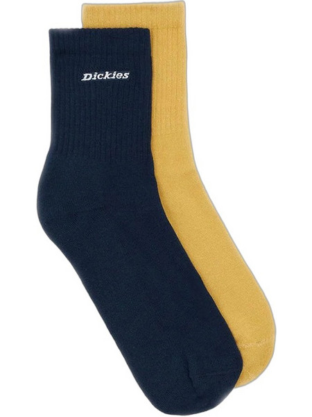 Dickies Ανδρικές Κάλτσες Κοντές Navy Μπλε Κίτρινες 2Pack DK0A4XJYDNX1