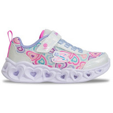 Skechers Παιδικά Sneakers με Φωτάκια Μπεζ Ροζ Μωβ 303257L-WMLT
