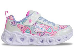 Skechers Παιδικά Sneakers με Φωτάκια Μπεζ Ροζ Μωβ 303257L-WMLT
