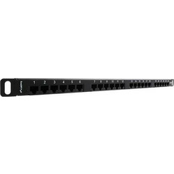 Lanberg PPU5-0024-B Ethernet Patch Panel Rack 0.5U 19" 24 Θυρών Cat.5e Unshielded UTP
