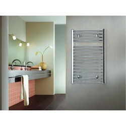 Purmo Flores Chrome Πετσετοκρεμάστρα Μπάνιου Καλοριφέρ 760x500mm 280kcal/h Ασημί