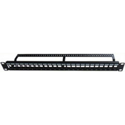 Safewell Patch Panel Keystone Rack 1U 19" 24 Θυρών