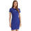 Calvin Klein Mini Καλοκαιρινό Καθημερινό Φόρεμα Ριπ Μπλε LV047F241G-C8X