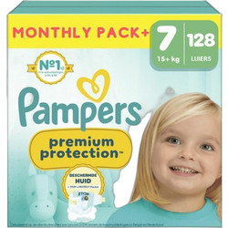 Pampers Premium Protection Monthly Pack Πάνες Βρακάκι No7 15+kg 128τμχ