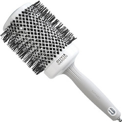 Olivia Garden Expert Blowout Shine Θερμική Βούρτσα Μαλλιών για Ίσιωμα Λευκή Γκρι 65mm