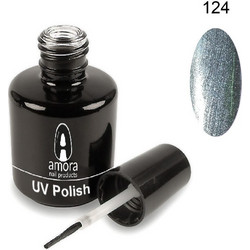 Amora 124 Silver Rain Ημιμόνιμο Βερνίκι Νυχιών 10ml