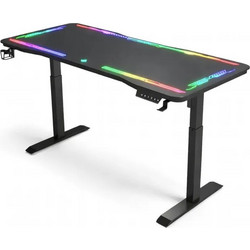 Vencore Gaming Γραφείο Ξύλινο Ρυθμιζόμενο Ύψος 120x60x112cm 2730-10006