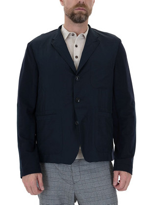 Ted Baker Χειμερινό Ανδρικό Blazer Υφασμάτινο με Κανονική Εφαρμογή Navy Μπλε 268067