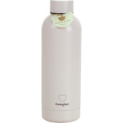 Gim FunkyFish Bear Παιδικό Παγούρι Θερμός Ανοξείδωτο BPA Free Μπεζ 500ml