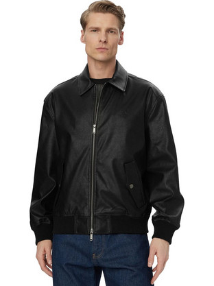 Calvin Klein Ανδρικό Μπουφάν Χειμωνιάτικο Bomber Μαύρο LV04RF403G-UB1