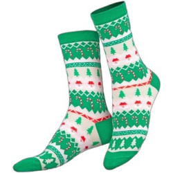 Eat My Socks Xmas Ανδρικές Κάλτσες Ψηλές με Σχέδια Πράσινες