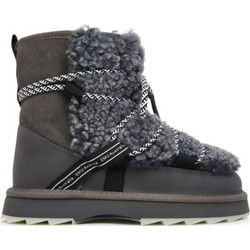 Emu Γυναικεία Μποτάκια Suede Ανθρακί με Γούνα 13196