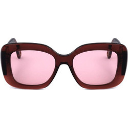 Lanvin LNV626S 601 Γυναικεία Γυαλιά Ηλίου Τετράγωνα Κοκάλινα Καφέ με Ροζ Φακό