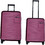 Rain RB8071D Σετ Βαλίτσες 2τμχ Καμπίνας & Μεσαία Μπορντό