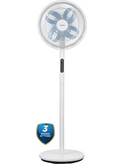 Midea MFS352RDDW Ανεμιστήρας Δαπέδου Ορθοστάτης 36cm 30W με Τηλεχειριστήριο