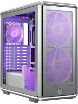Cooler Master MasterFrame 600 Mesh Silver Gaming Midi Tower Κουτί Υπολογιστή RGB με Πλαϊνό Παράθυρο