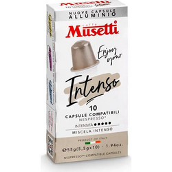 Nespresso Κάψουλες Espresso Intenso Συμβατές με Μηχανή Nespresso 10τμχ