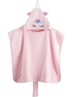Nima Uniheart 2/4 Παιδικό Πόντσο Θαλάσσης Microfiber Ροζ