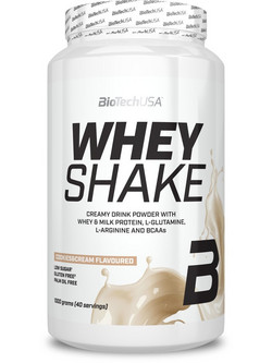 Biotech USA Whey Shake Cookies & Cream Πρωτεΐνη Ορού Γάλακτος Χωρίς Γλουτένη 1kg