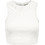 Only Γυναικείο Καλοκαιρινό Crop Top Ριπ Λευκό 15282771