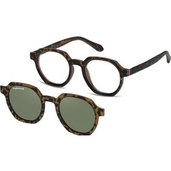 Sunoptic TRC30B249 Ανδρικός Σκελετός Γυαλιών Οράσεως με Clip-On Κοκάλινος Ταρταρούγα