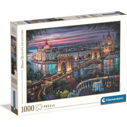 Puzzle Clementoni Lights Of The Danube 1000 Κομμάτια
