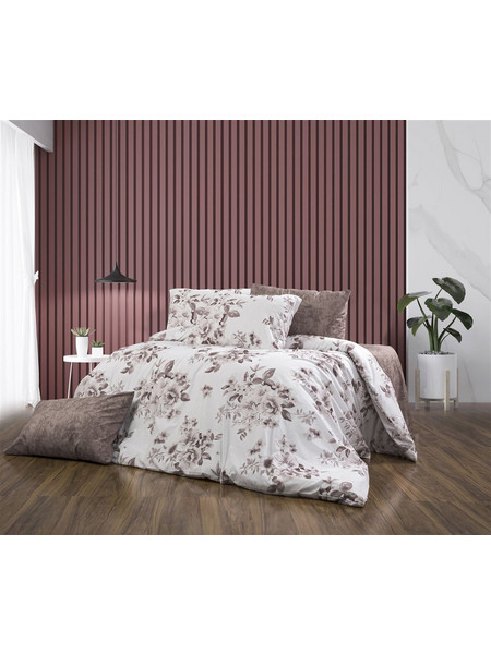 Dimcol Σετ Σεντόνια Μονά 160x240 Βερονίκη 488 White Mocha