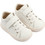 Babywalker Βαπτιστικά Sneakers για Αγόρι Δερμάτινα Ανατομικά Λευκά BS3062