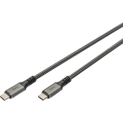 Digitus DB-300443-030-S Braided USB-C to USB-C 3m Grey