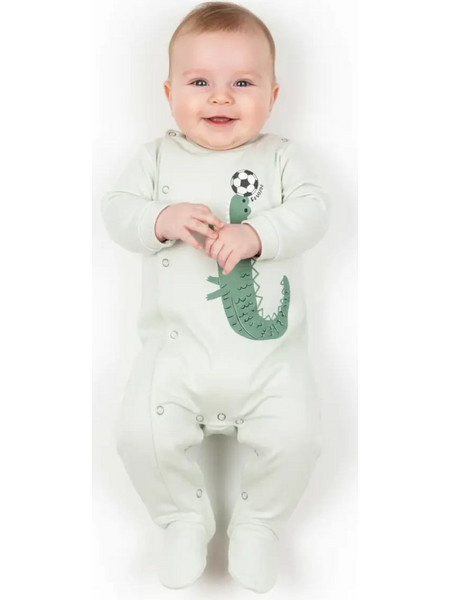 Joyce Crocodile Φορμάκι Μακρυμάνικo για Αγόρι Πράσινο Mint 2622203