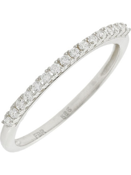 Million Diamonds Γυναικείο Δαχτυλίδι Σειρέ Μισόβερο από Λευκόχρυσο 9K με Ζιργκόν RZ24194