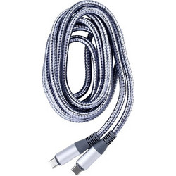 KLGO S-118 Braided USB-C to USB-C 66W 2m Silver