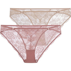 Dorina Emory Γυναικεία Slip με Δαντέλα 2Pack FXBF0109LA182-2X0528