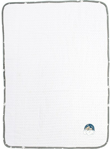 Dimcol Cloudy Bear 176 Κουβέρτα Αγκαλιάς Πικέ 80x110 Λευκή