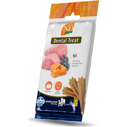 Farmina N&D Pumpkin Dental Treat Adult Medium & Maxi with Lamb, Pumpkin & Blueberry 110gr 15τμχ