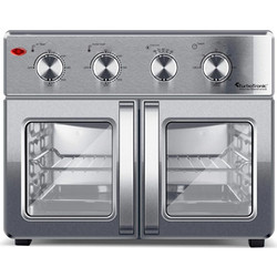 TurboTronic TT-AF32MFD Ηλεκτρικό Φουρνάκι 32lt χωρίς Εστίες με Αέρα Ασημί