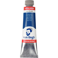 Royal Talens Van Gogh 570 Phthalo Blue Ακρυλικά Χρώματα Ζωγραφικής 40ml 3τμχ