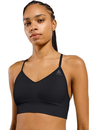 Odlo Seamless Αθλητικό Μπουστάκι με Μέτρια Στήριξη & Αφαιρούμενη Ενίσχυση Μαύρο 131501-15000