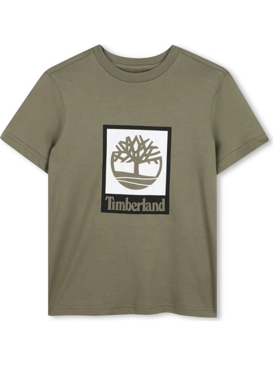 Timberland Παιδικό T-Shirt Κοντομάνικο Χακί T60869