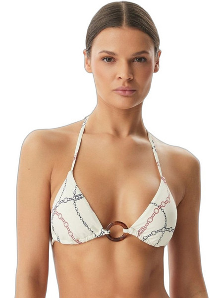 Tommy Hilfiger Bikini Top Τριγωνάκι Εκρού UW0UW06393-0K8