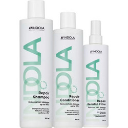 Indola Repair Σετ Θεραπείας Μαλλιών Σαμπουάν 300ml + Conditioner 300ml + Spray 300ml