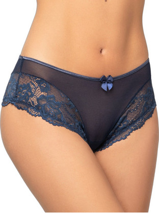 Milena By Paris Γυναικείο Sexy Slip με Δαντέλα Navy Μπλε 8333