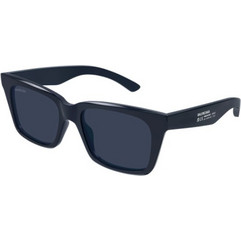 Balenciaga BB0467S 004 Ανδρικά Γυαλιά Ηλίου Τετράγωνα Κοκάλινα Μπλε με Μπλε Φακό