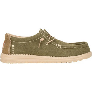 Hey Dude Wally Workwear Ανδρικά Μοκασίνια Boat Shoes Χακί 43084-3YT Hey Dude Wally Workwear Ανδρικά Μοκασίνια Boat Shoes Χακί 43084-3YT