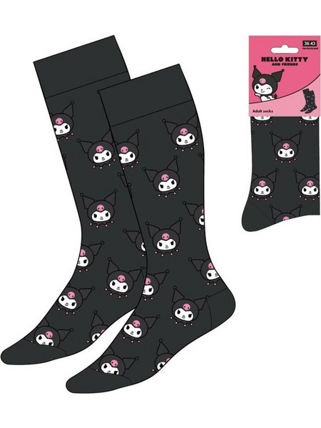 Hello Kitty Γυναικείες Κάλτσες Μαύρες με Σχέδια 18445484544333