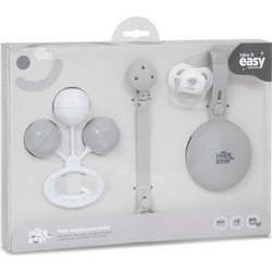 Interbaby Σετ Δώρου για Νεογέννητο Αγόρι Γκρι 4τμχ