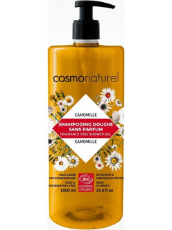 Cosmo Naturel Fragrance-free Φυτικό Σαμπουάν & Αφρόλουτρο για Επανόρθωση 1lt