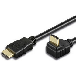 Techly Καλώδιο HDMI 1.3 Angle 90° HDMI Male to HDMI Male 5m Black ICOC-HDMI-LE-050